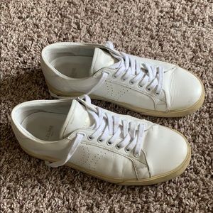 Celine Triomphe white leather low sneaker trainers